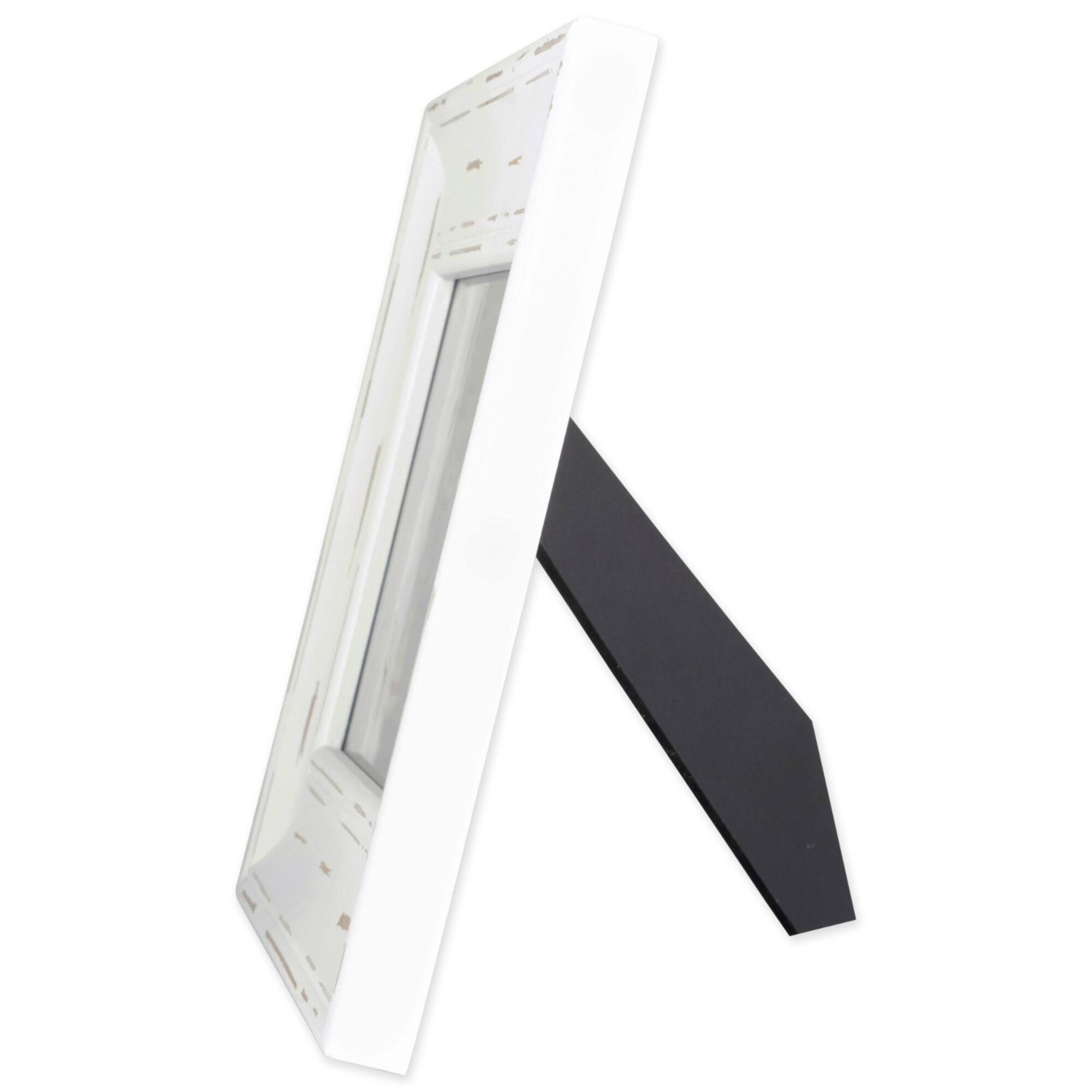 DII® White Distressed 4" x 6" Picture Frame